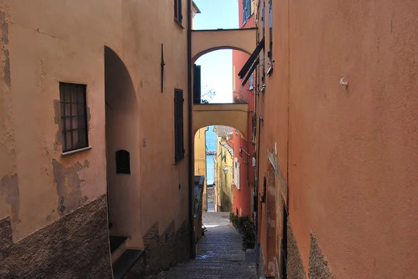 Medieval Italian Village, Cervo, Liguria, Itália — Fotografia de Stock