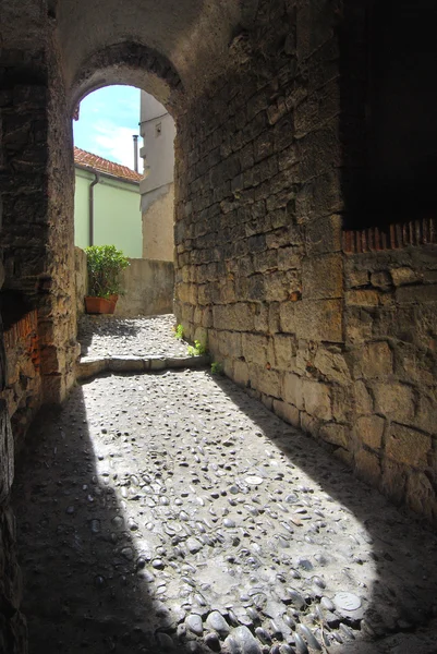 Pueblo italiano medieval, Cervo, Liguria, Italia —  Fotos de Stock