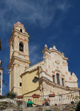 Ortaçağ İtalyan Köyü, cervo, liguria, İtalya