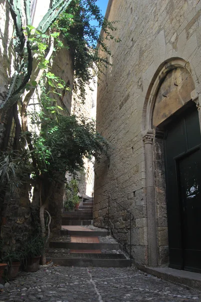 Pueblo italiano medieval, Cervo, Liguria, Italia — Foto de Stock