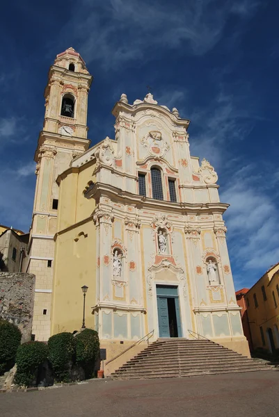 Borgo Medievale Italiano, Cervo, Liguria, Italia — Foto Stock