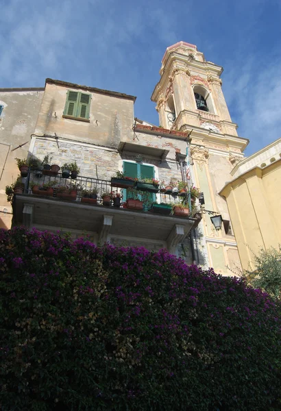 Village italien médiéval, Cervo, Ligurie, Italie — Photo