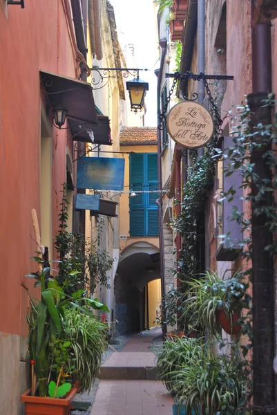 Medieval Italian Village, Cervo, Liguria, Itália — Fotografia de Stock