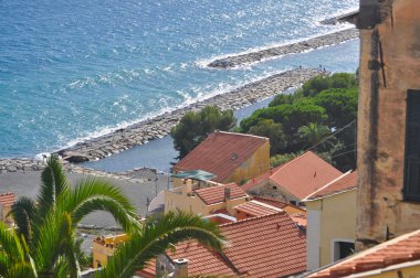 Ortaçağ İtalyan Köyü cervo, liguria, İtalya