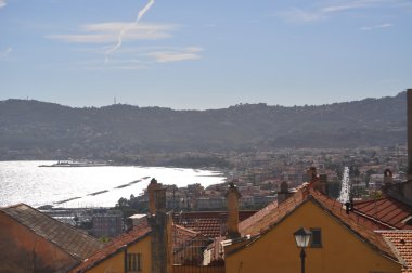 Ortaçağ İtalyan Köyü cervo, liguria, İtalya