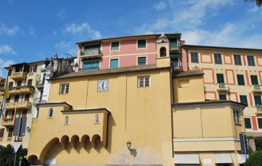 Portofino, Liguria, İtalya yolunda.