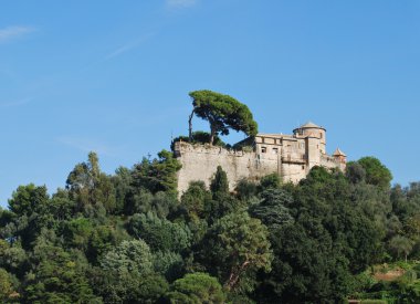 Portofino, Liguria, İtalya yolunda.