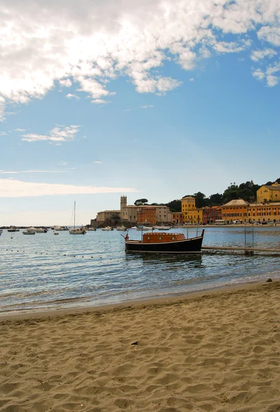 A Baía do Silêncio em Sestri Levante, Itália — Fotografia de Stock