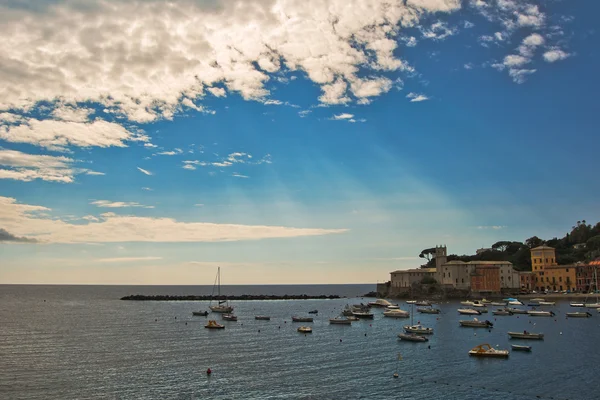 A Baía do Silêncio em Sestri Levante, Itália — Fotografia de Stock