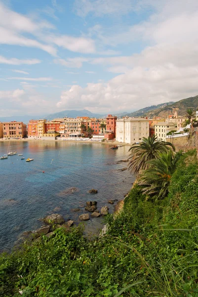 Záliv mlčení v sestri levante, Itálie — Stock fotografie