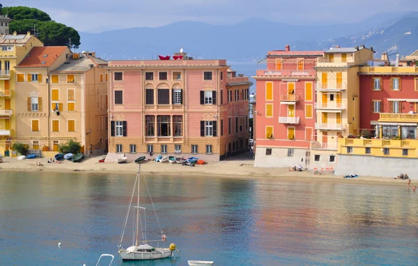 A Baía do Silêncio em Sestri Levante, Itália — Fotografia de Stock