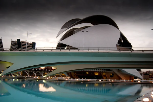 Stadt der Wissenschaften in Valencia, Spanien — Stockfoto