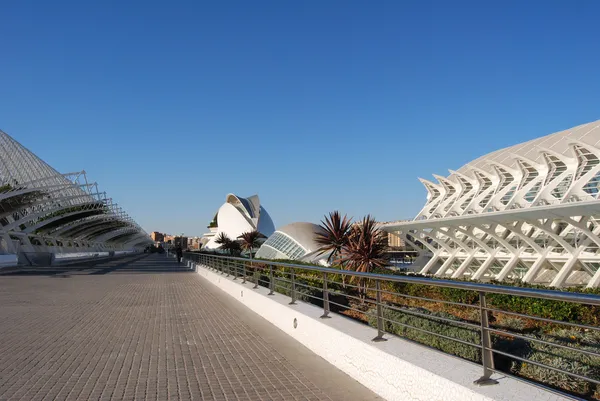 Stadt der Wissenschaften in Valencia, Spanien — Stockfoto