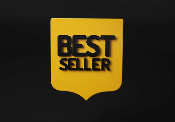 Best Seller Badge Logo Design Word Best Seller Award Symbol — Stock fotografie