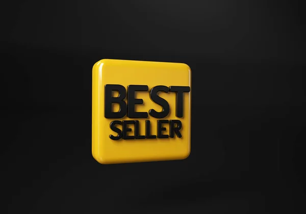 Best Seller Badge Logo Design Word Best Seller Award Symbol — стокове фото