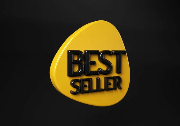 Best Seller Badge Logo Design Word Best Seller Award Símbolo — Fotografia de Stock