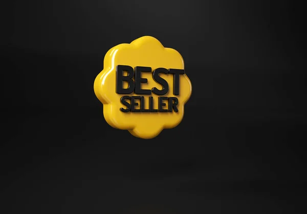 Best Seller Badge Λογότυπο Σχεδιασμός Λέξης Best Seller Award Symbol — Φωτογραφία Αρχείου
