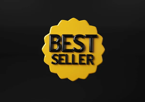 Best Seller Badge Logo Design Word Best Seller Award Symbol — Stock Photo, Image