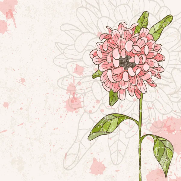 Fleurs dessinées à la main — Image vectorielle