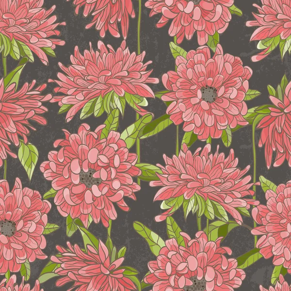 Patrón floral sin costuras — Vector de stock