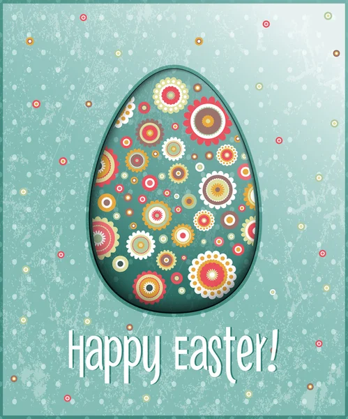 Vector easter egg card — Stock Vector