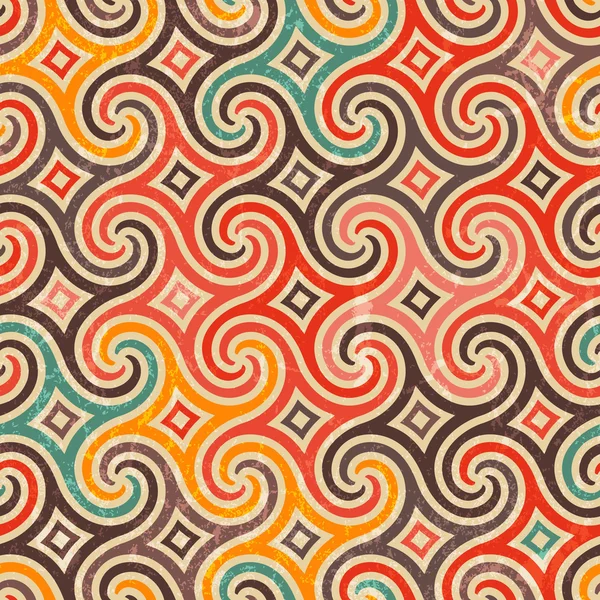 Retro wzór z swirls. — Wektor stockowy