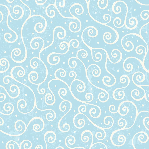 Winter seamless pattern with swirls — Stock Vector
