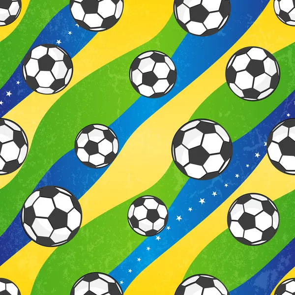 Seamless football pattern, vector background. — Stock Vector