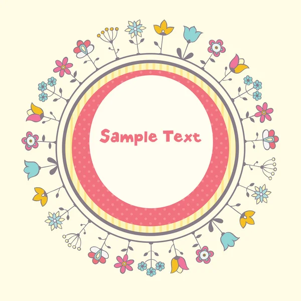 Plantilla de tarjeta Baby shower — Vector de stock