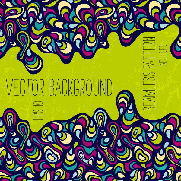 Fondo abstracto vectorial dibujado a mano — Vector de stock