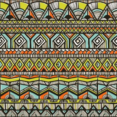 Tribal hand-drawn pattern clipart