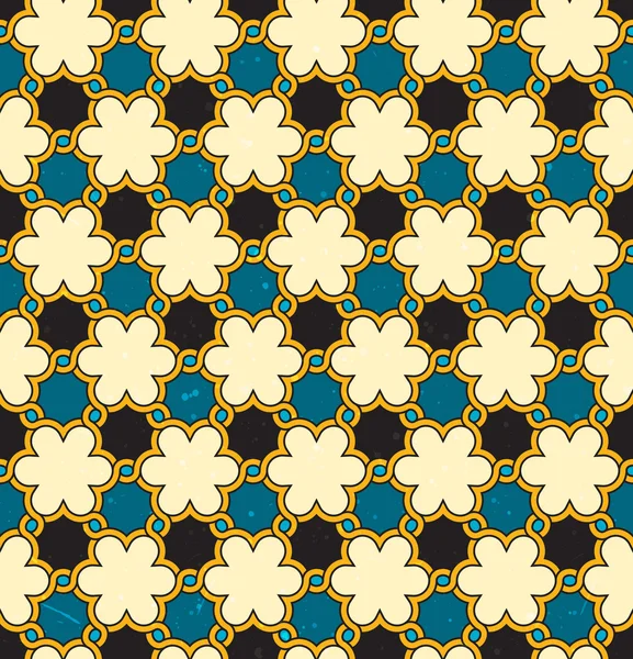 Sömlös marockansk bakgrund. vektor mönster. — Stock vektor