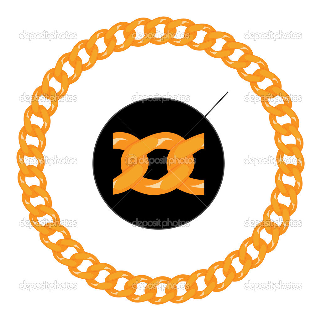 Golden chain pattern and shape of circle
