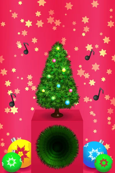 topları ile Noel ağacı