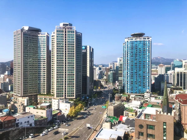 Big Buildings Seoul City South Korea — Fotografia de Stock