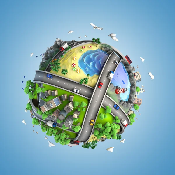 Globe concept van de wereld en leefstijl Stockfoto