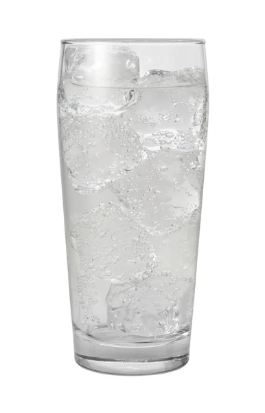 Club Soda Water Isolated with clipping path — Stock Photo, Image