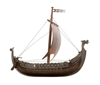 Viking Ship isolated clipart