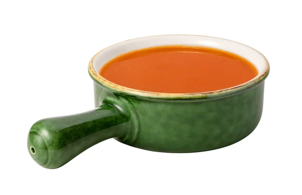 Tomatensuppe isoliert — Stockfoto