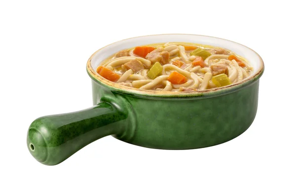 Chicken Noodle Soup isolated — Stock Photo, Image