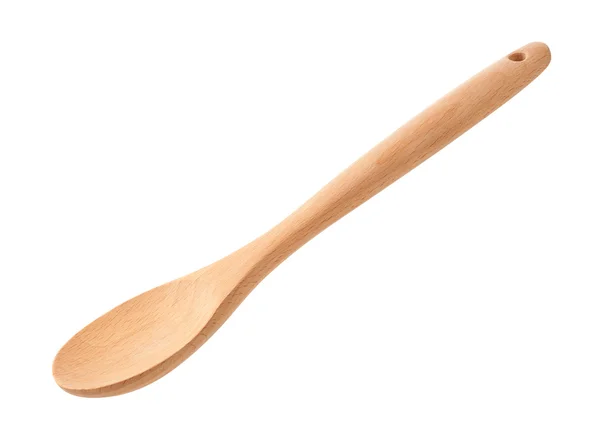 Wooden Spoon Isolated on White — Stock Photo, Image