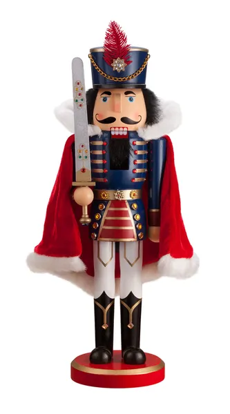 Nutcracker with a Cape isolated — Stock Photo, Image