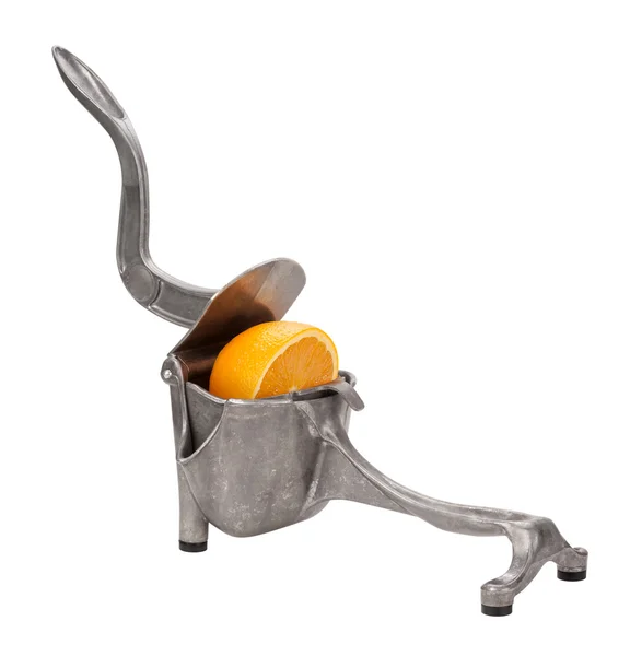 Antieke metalen jus d'orange squeezer — Stockfoto