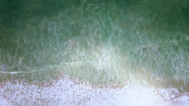 Красивий Тропічний Пляж Білим Піском Вид Зверху Порожній Чистий Пляж — стокове відео