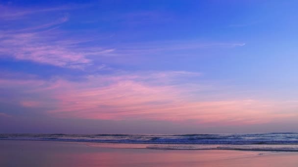 Phuket Thailand Schönen Tropischen Strand Mit Sonnenuntergang Himmel Der Schöne — Stockvideo
