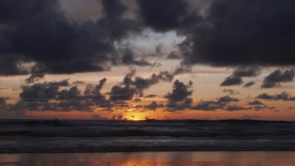 Phuket Thailand Prachtig Tropisch Strand Met Zonsondergang Hemel Prachtige Phuket — Stockvideo