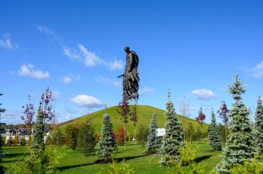 Rzhev Anıtı Sovyet Askeri, Khoroshevo, Rzhev Bölgesi, Tver Bölgesi, Rusya Federasyonu, 19 Eylül 2020