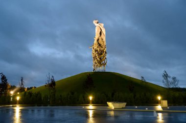 Rzhev Anıtı Sovyet Askeri, Khoroshevo, Rzhev Bölgesi, Tver Bölgesi, Rusya Federasyonu, 18 Eylül 2020