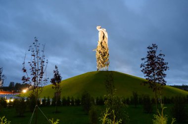 Rzhev Anıtı Sovyet Askeri, Khoroshevo, Rzhev Bölgesi, Tver Bölgesi, Rusya Federasyonu, 18 Eylül 2020