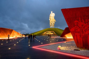 Rzhev Anıtı Sovyet Askeri, Khoroshevo, Rzhev Bölgesi, Tver Bölgesi, Rusya Federasyonu, 18 Eylül 2020